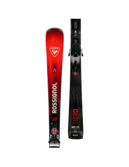 Narty rossignol hero mt ti c.a.m. + wiązania look nx 12 konect gw b80 silver red 2