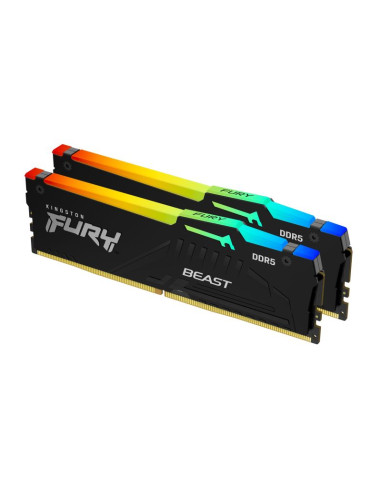 Kingston ddr5 16gb 6000mt/s cl30 dimm (kit of 2) fury beast rgb expo