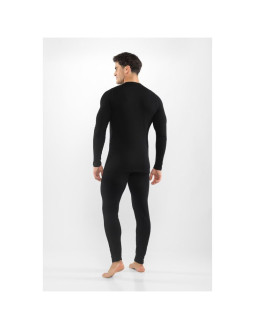 Bielizna męska viking meriboo man set merino czarna m 2