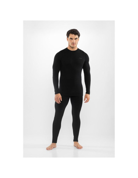 Bielizna męska viking meriboo man set merino czarna l