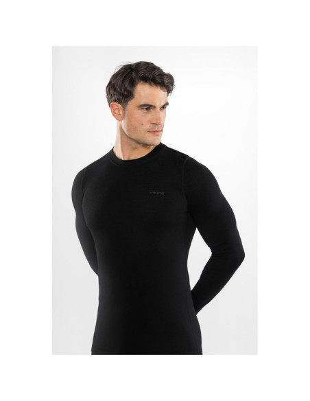 Bielizna męska viking meriboo man set merino czarna l