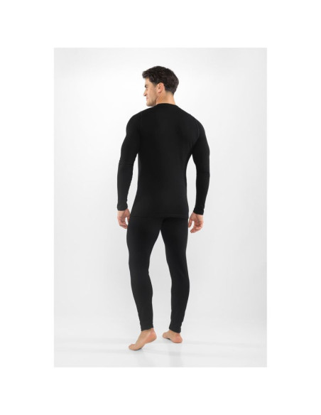 Bielizna męska viking meriboo man set merino czarna l