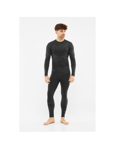 Bielizna męska viking meriboo man set merino czarna xl