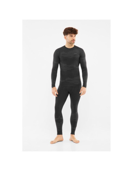 Bielizna męska viking meriboo man set merino czarna xl