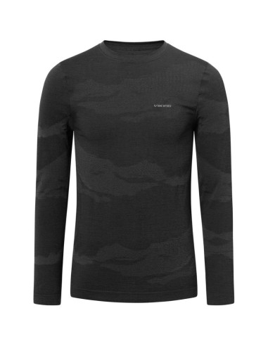 Bielizna męska viking meriboo man set merino czarna xl