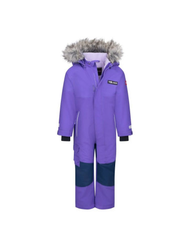 Trollkids kids kirkenes snowsuit wisteria purple/mystic blue (387-180)