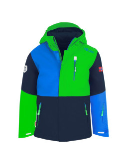 Kurtka zimowa dla dzieci trollkids kids hallingdal jacket z kapturem outdoorowa wielokolorowa (226-340)
