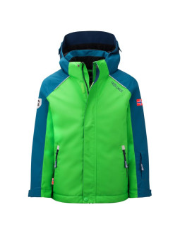 Kurtka ocieplana dziecięca trollkids kids holmenkollen snow jacket pro zimowa zielona (913-104)