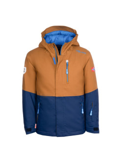 Kurtka zimowa dziecięca trollkids kids hallingdal jacket outdoorowa pomarańczowa/niebieska (226-805)