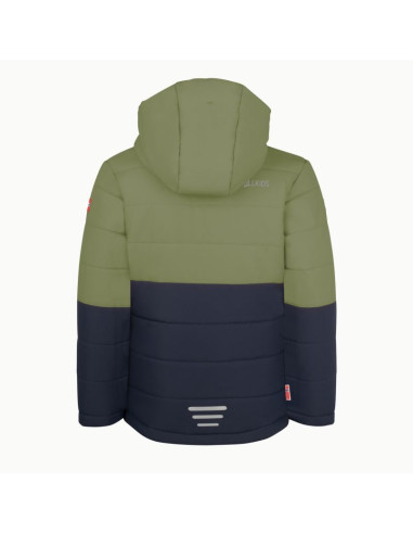 Kurtka ocieplana dla dziewczynki/chłopca trollkids kids hemsedal snow jacket xt zimowa zielona (513-335)
