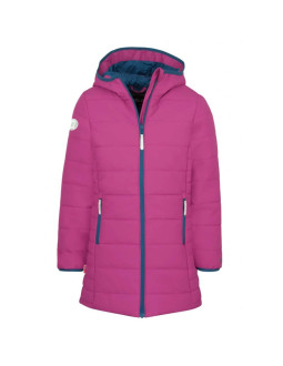 Trollkids girls stavanger coat bright berry/madeira blue (219-243)