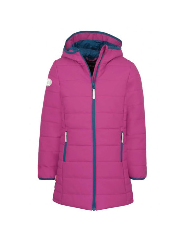 Trollkids girls stavanger coat bright berry/madeira blue (219-243)