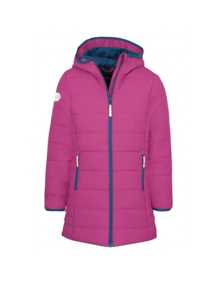 Trollkids girls stavanger coat bright berry/madeira blue (219-243)