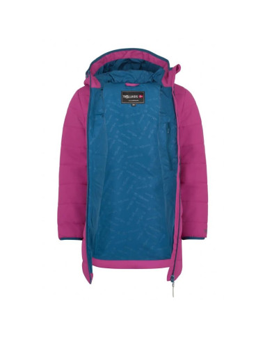 Trollkids girls stavanger coat bright berry/madeira blue (219-243)