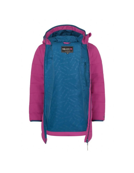 Trollkids girls stavanger coat bright berry/madeira blue (219-243)