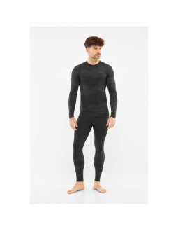 Bielizna męska viking gasher man set merino czarna xl