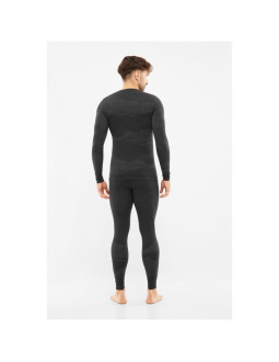 Bielizna męska viking gasher man set merino czarna xl 2
