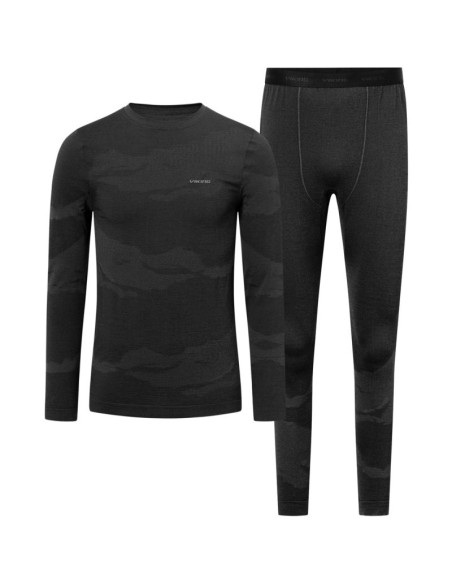 Bielizna męska viking gasher man set merino czarna xl