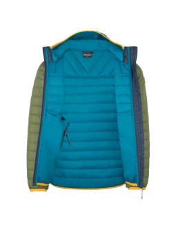 Trollkids kids eikefjord jacket moss/mystic blue/golden yellow (463-331) 2