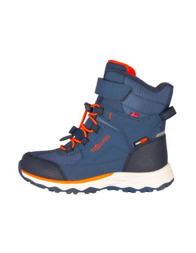 Trollkids kids hafjell winter boots xt nordic blue/mystic blue/flame orange (585-122)