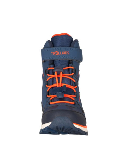 Trollkids kids hafjell winter boots xt nordic blue/mystic blue/flame orange (585-122)