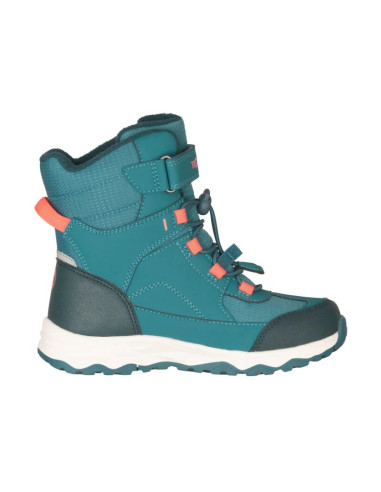 Trollkids kids hafjell winter boots xt dusty teal/coral pink/midnight petrol (585-364)