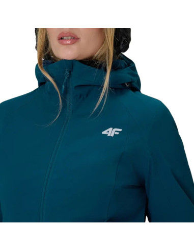 Kurtka narciarska damska 4f f1221 morska zieleń 4fwaw26ttjaf1221 46s