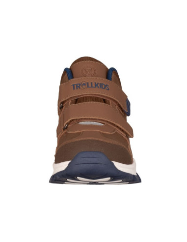 Buty turystyczne dziecięce trollkids kids kjerag hiker sneakersy wodoodporne brązowe (577-823)