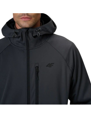 Kurtka męska softshell 4f m646 antracyt 4fwaw26tsofm646 22s