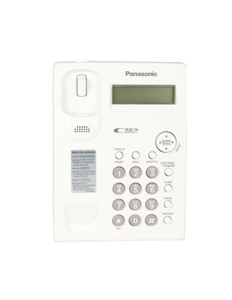 Telefon przewodowy panasonic kx-tsc11pdw biały