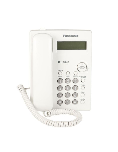 Telefon przewodowy panasonic kx-tsc11pdw biały