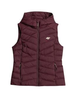 Kamizelka damska 4f f372 burgund 4fwaw26tvjaf372 60s 2