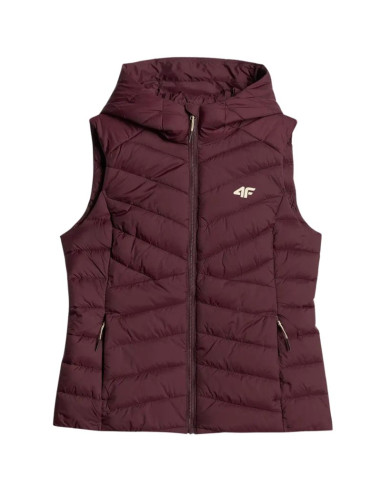 Kamizelka damska 4f f372 burgund 4fwaw26tvjaf372 60s