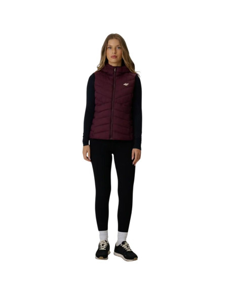 Kamizelka damska 4f f372 burgund 4fwaw26tvjaf372 60s