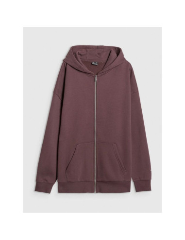 Bluza dresowa rozpinana z kapturem damska 4f 4fraw25tswsf2778-82s