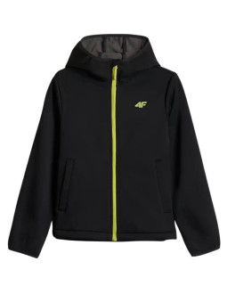 Kurtka dla chłopca 4f softshell m598 głęboka czerń 4fjwaw26tsofm598 20s 2