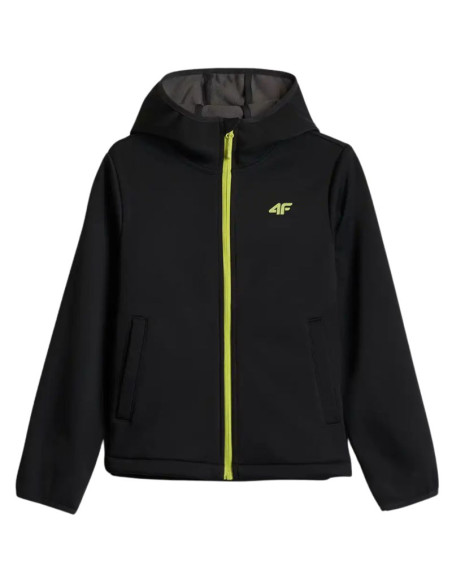 Kurtka dla chłopca 4f softshell m598 głęboka czerń 4fjwaw26tsofm598 20s