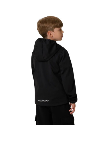 Kurtka dla chłopca 4f softshell m598 głęboka czerń 4fjwaw26tsofm598 20s
