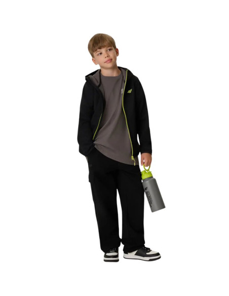 Kurtka dla chłopca 4f softshell m598 głęboka czerń 4fjwaw26tsofm598 20s
