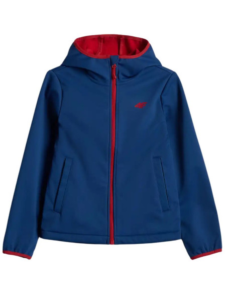 Kurtka dla chłopca 4f softshell m598 ciemny granat 4fjwaw26tsofm598 30s