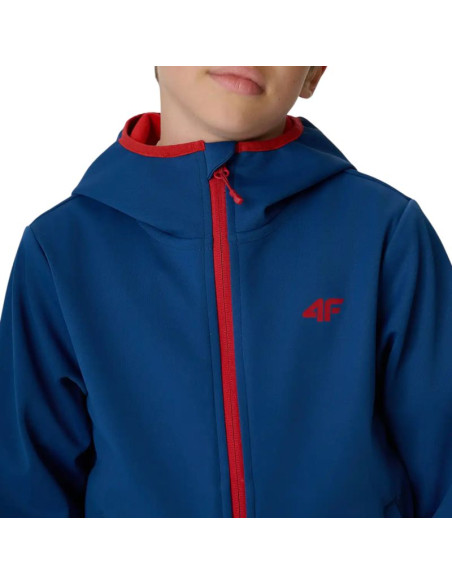 Kurtka dla chłopca 4f softshell m598 ciemny granat 4fjwaw26tsofm598 30s