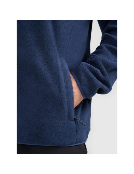 Bluza polarowa z kapturem męska 4f 4fwmm00tflem488-31s