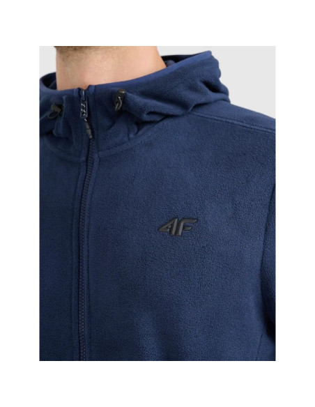 Bluza polarowa z kapturem męska 4f 4fwmm00tflem488-31s