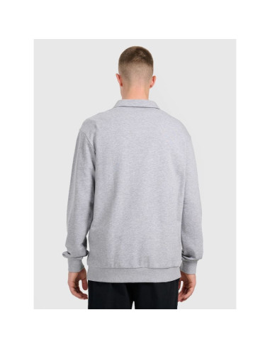 Bluza dresowa regular z kołnierzykiem męska 4f 4fraw25tswsm2546-27m