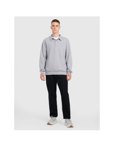 Bluza dresowa regular z kołnierzykiem męska 4f 4fraw25tswsm2546-27m