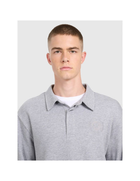 Bluza dresowa regular z kołnierzykiem męska 4f 4fraw25tswsm2546-27m