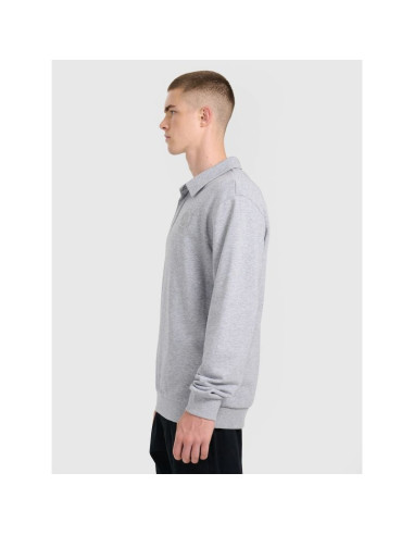 Bluza dresowa regular z kołnierzykiem męska 4f 4fraw25tswsm2546-27m
