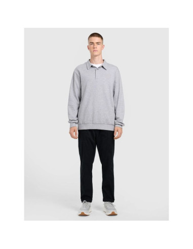 Bluza dresowa regular z kołnierzykiem męska 4f 4fraw25tswsm2546-27m