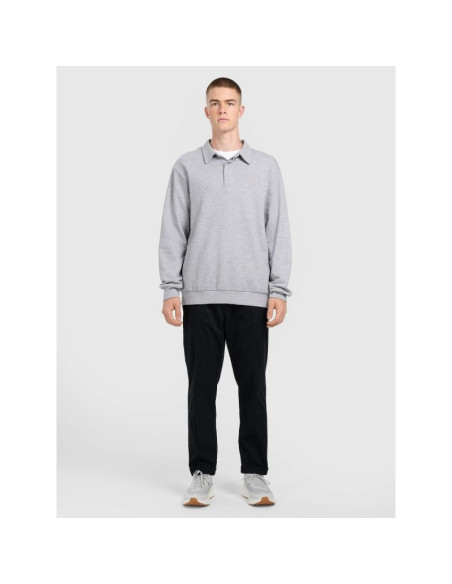 Bluza dresowa regular z kołnierzykiem męska 4f 4fraw25tswsm2546-27m