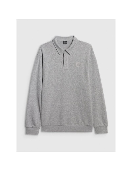 Bluza dresowa regular z kołnierzykiem męska 4f 4fraw25tswsm2546-27m